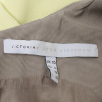 Victoria By Victoria Beckham Boxy jurk in licht grijs / geel