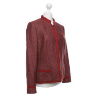 Rena Lange Giacca sportiva in tweed di colore rosso
