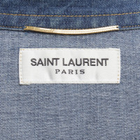 Yves Saint Laurent Jeansbluse in Blau