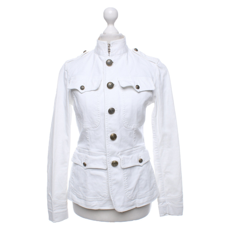 Ralph Lauren Jacke/Mantel aus Baumwolle in Weiß
