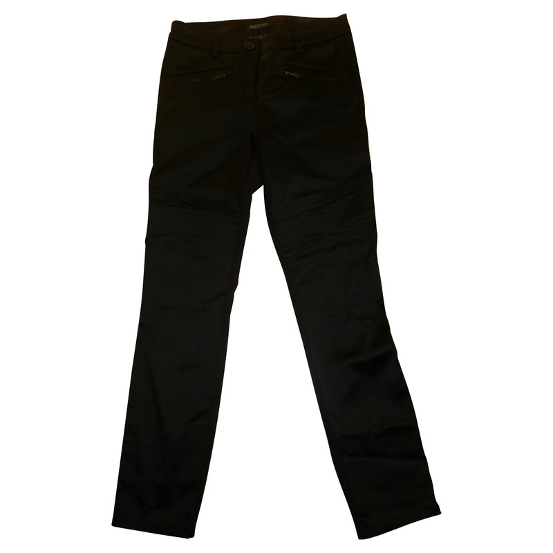 Marc Cain Trousers with material mix 