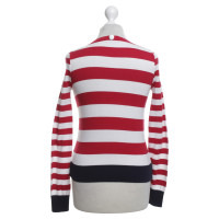 Moschino Striped cardigan in red / white / blue