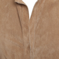 Other Designer Ecru - brown leather jacket