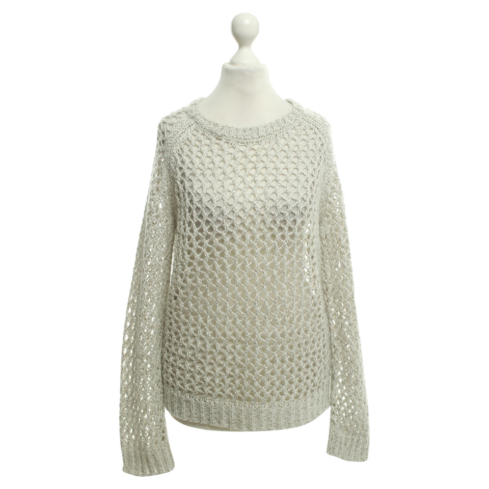 Iro Knitted sweater in silver gray