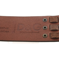D&G Cintura marrone con borchie