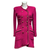 Chanel Jacket/Coat Wool in Fuchsia