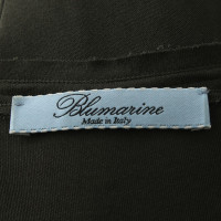Blumarine Robe en uniforme kaki / turquoise