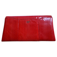 Diane Von Furstenberg Leather clutch in red