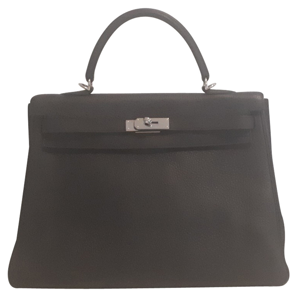 Hermès Kelly Bag 35 Leather in Black