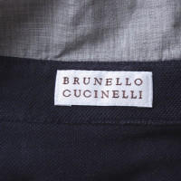 Brunello Cucinelli Polo en bleu foncé