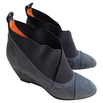 Gianmarco Lorenzi Ankle boots Suede in Petrol
