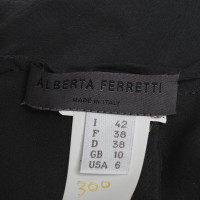Alberta Ferretti robe de satin à volants