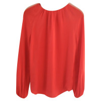 Diane Von Furstenberg Red silk blouse