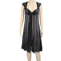 Karen Millen Striped dress in black
