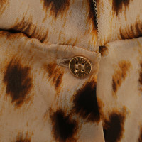 Roberto Cavalli Animal-print silk blouse