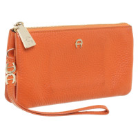 Aigner Bag/Purse Leather in Orange