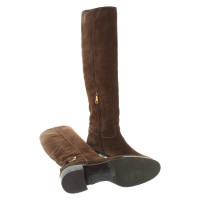 Prada Suede boots Used Look in brown