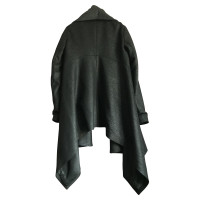 Nicole Farhi Giacca/Cappotto in Cotone in Nero