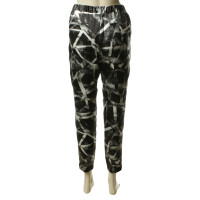 Other Designer IHEART - black and white silk pants
