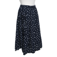 Comme Des Garçons skirt in dark blue / white