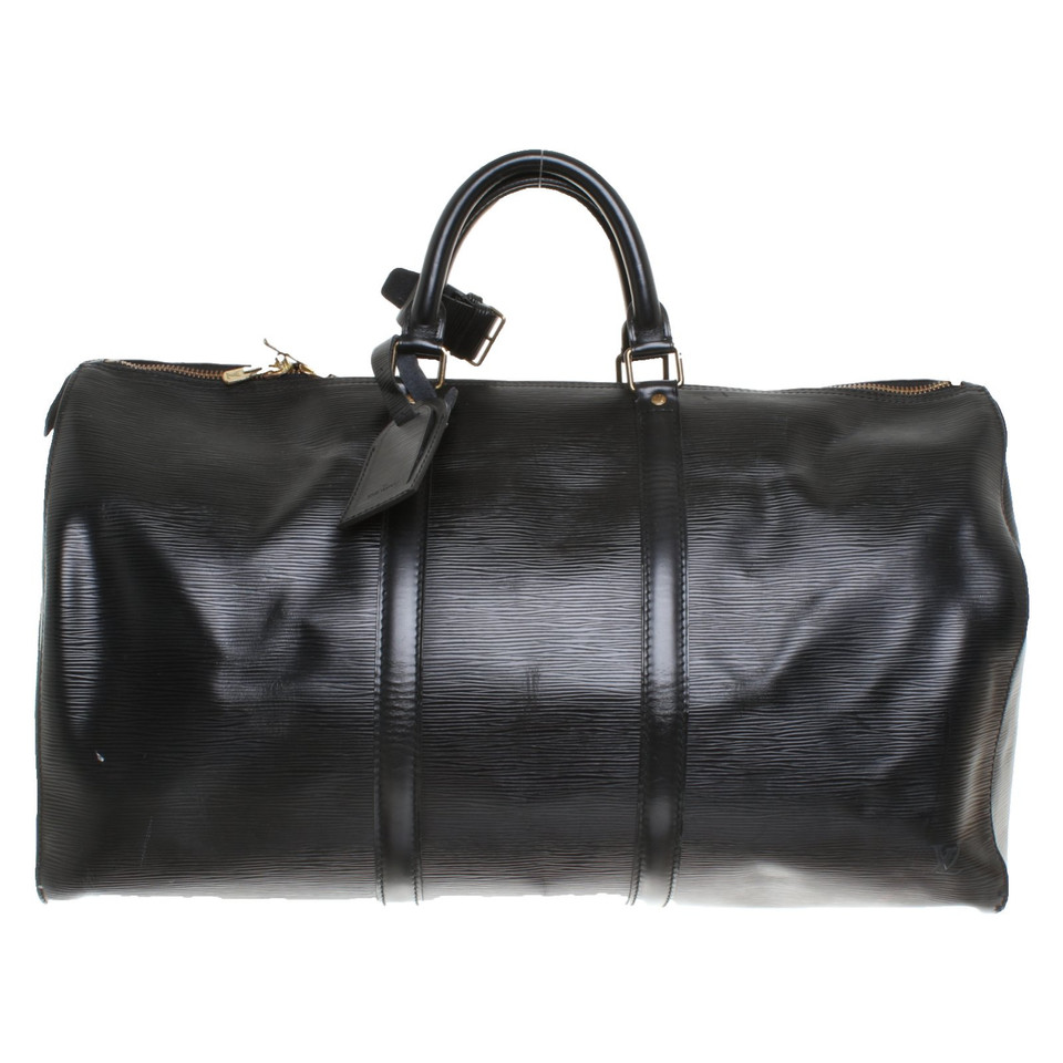 Louis Vuitton Keepall 50 Leather in Black