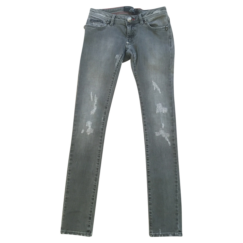 Philipp Plein Jeans in Cotone in Grigio