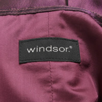 Windsor Oberteil aus Seide in Violett