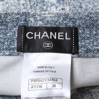 Chanel trousers in blue / cream