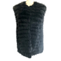 Prada Vest Fur in Black