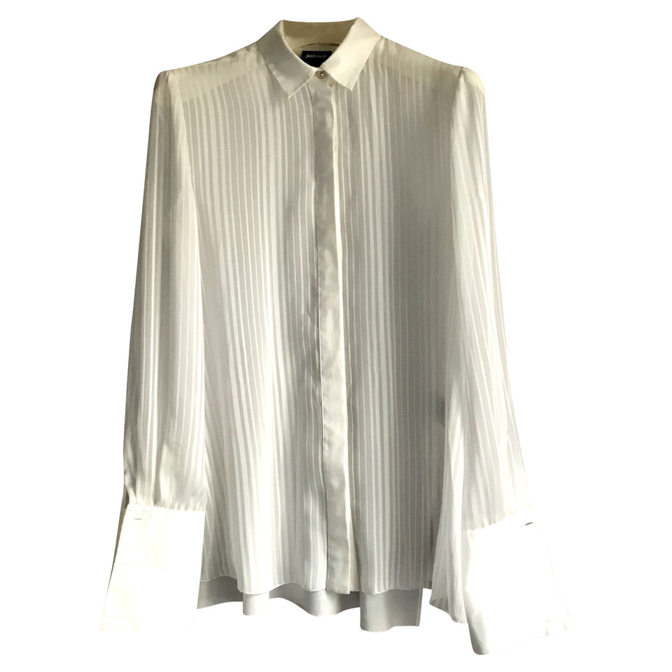 Just Cavalli Top en Coton en Blanc