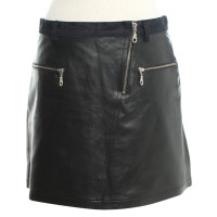 Vanessa Bruno Leather skirt in black