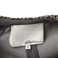 Phillip Lim top grigio con strass