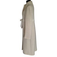 Valentino Garavani Large manteau de laine blanc