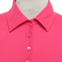René Lezard Poloshirt in roze / rood