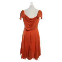 Karen Millen zijden jurk in Orange