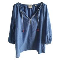 Maison Scotch Top Cotton in Blue