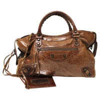 Balenciaga City Bag en Cuir en Marron