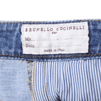 Brunello Cucinelli Jeans en Coton en Bleu