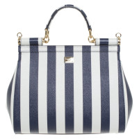 Dolce & Gabbana Handbag in blue / white