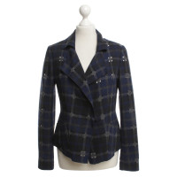 Riani Checked blazer with cut outs