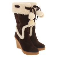 Bally Suede boots with wedge heel