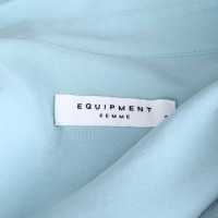 Equipment Top Silk in Turquoise
