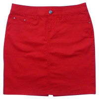 Tommy Hilfiger Skirt Cotton in Red