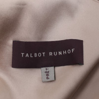 Talbot Runhof vestito da cocktail in beige