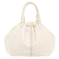 Miu Miu Crema di borsa borsetta in pelle bianca