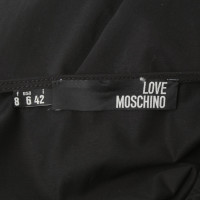 Moschino Love Schede jurk met strass broche