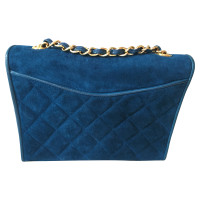 Chanel Suede leather handbag in blue