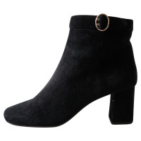 Prada Black suede ankle boots