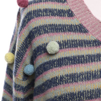 Andere merken Happy Sheep cashmere sweater met gestreept patroon