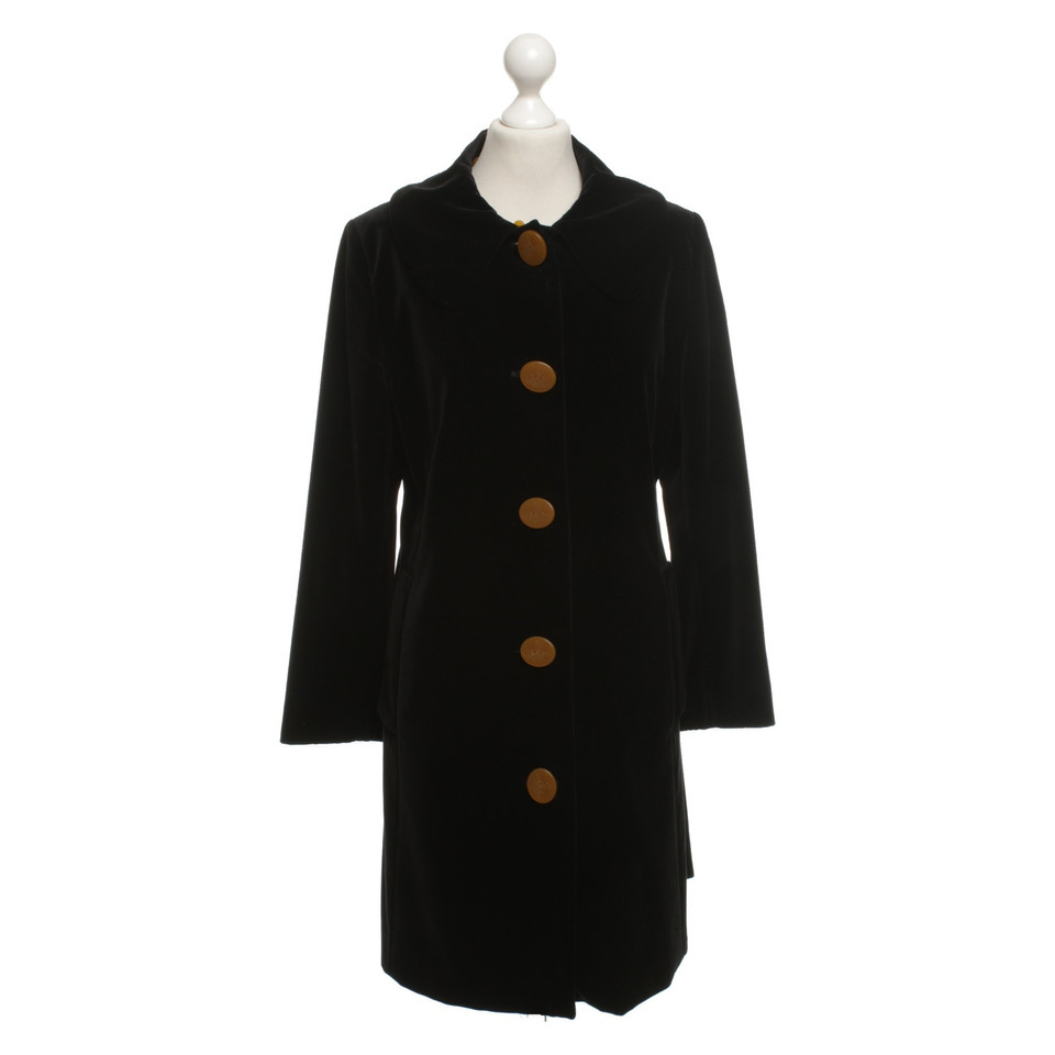 Vivienne Westwood Velvet coat in black